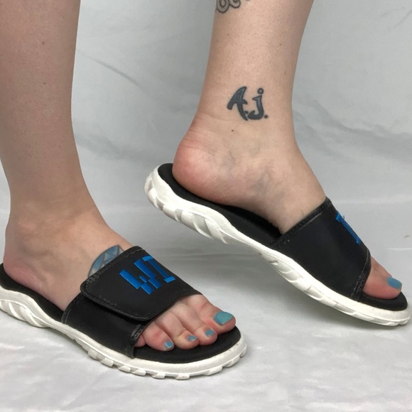YRU * Wi Fi Nile Slides * cute Black Sandals * NEW - Picture 4 of 8